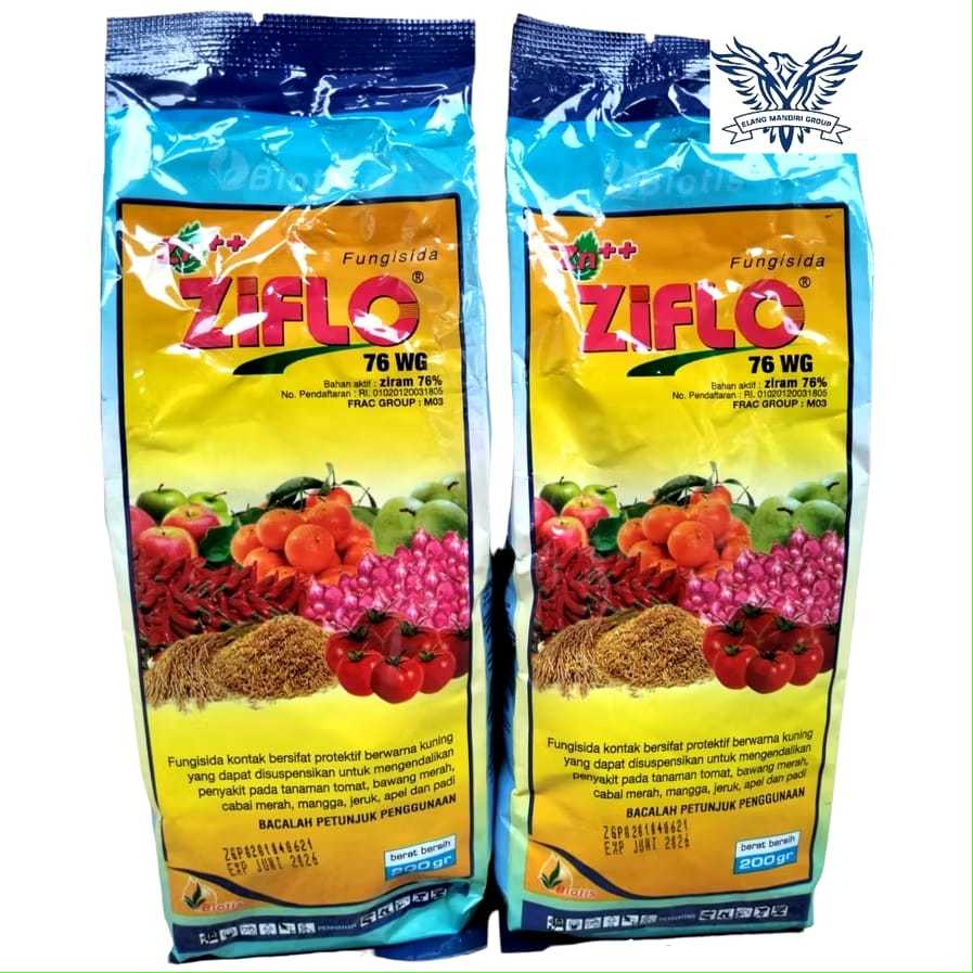 Fungisida Ziflo 76wg 200 Gram Plus Zink ++ Bahan Aktif Ziram 76% Biotis