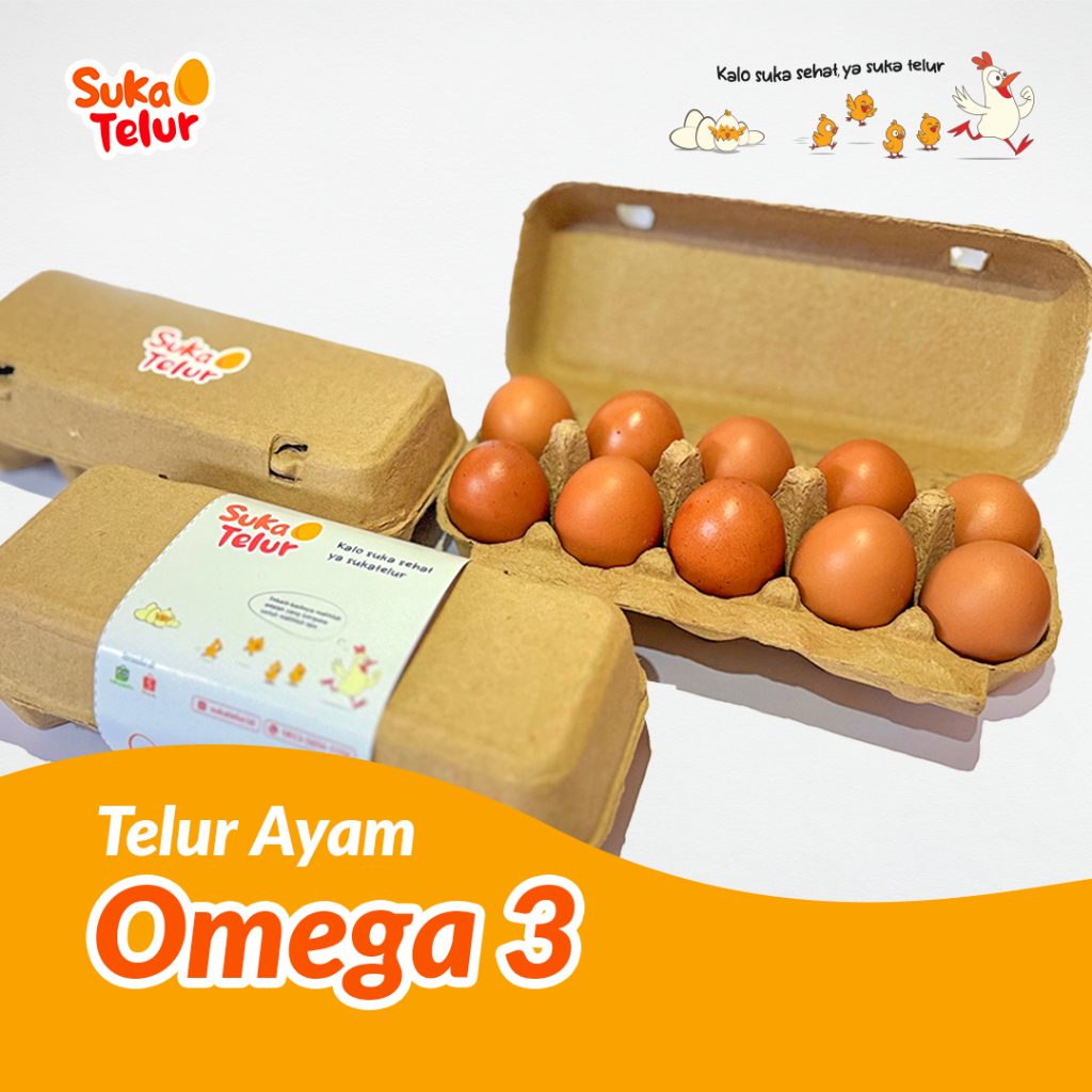 

Telur Omega 3 Fresh 4 - 40 pcs Packing Dus dan Bubble Wrap