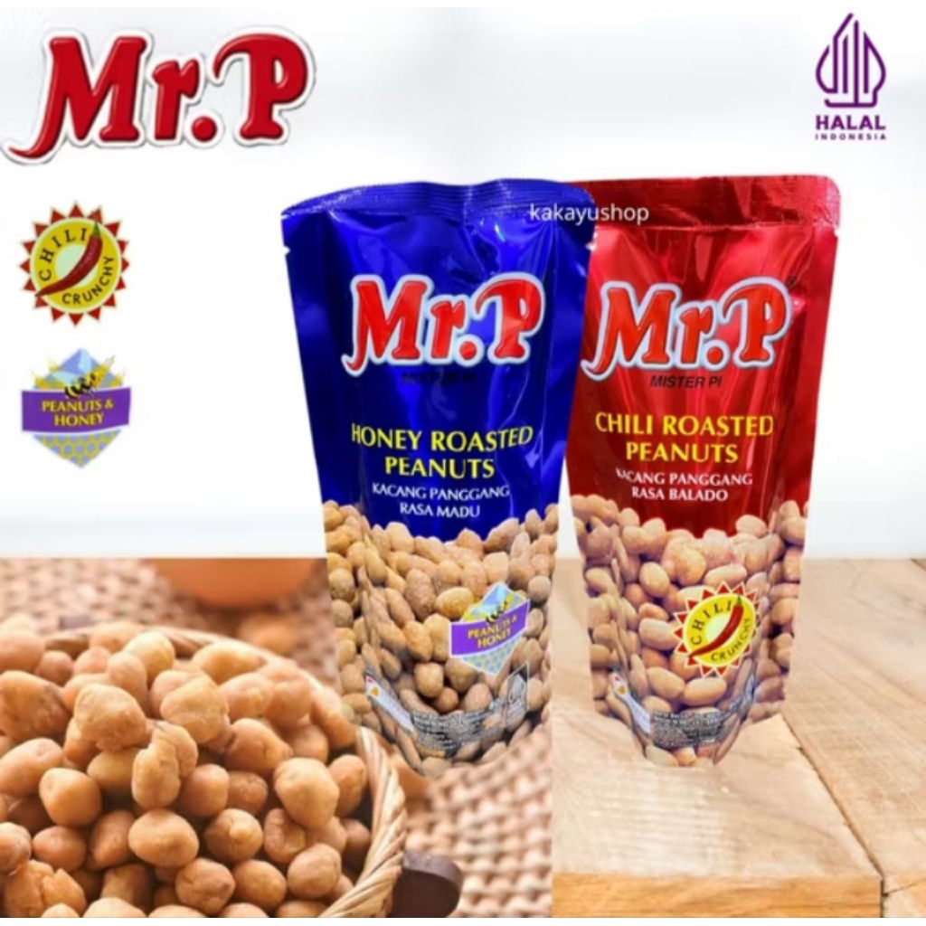 

KACANG PANGGANG MR. P PEANUT 80 gr