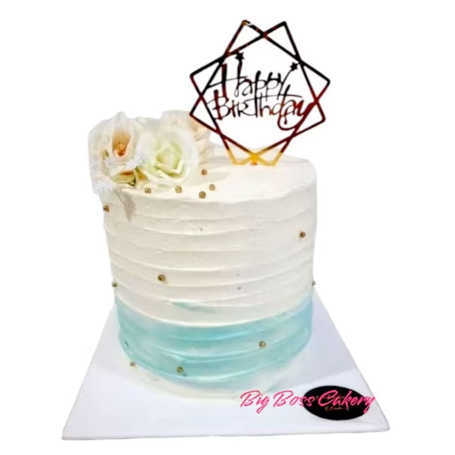 

TALL CAKE WITH FLOWERS ROSE KUE BUNGA MAWAR TOPPER