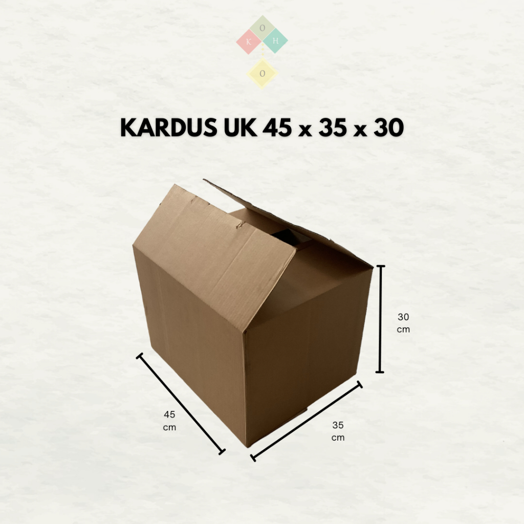 

KOHO | Kardus Packing Besar Untuk Pindahan Tebal Uk 45 x 35 x 30 | Kardus Uk 45x35x30 | Kardus Baru | Kardus Packing Besar berbagai macam Ukuran