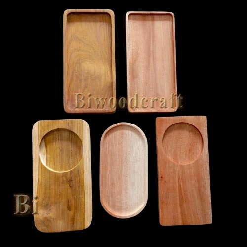 L - Tray Kayu Persegi Panjang  - Tatakan Kayu - Biwoodcraft