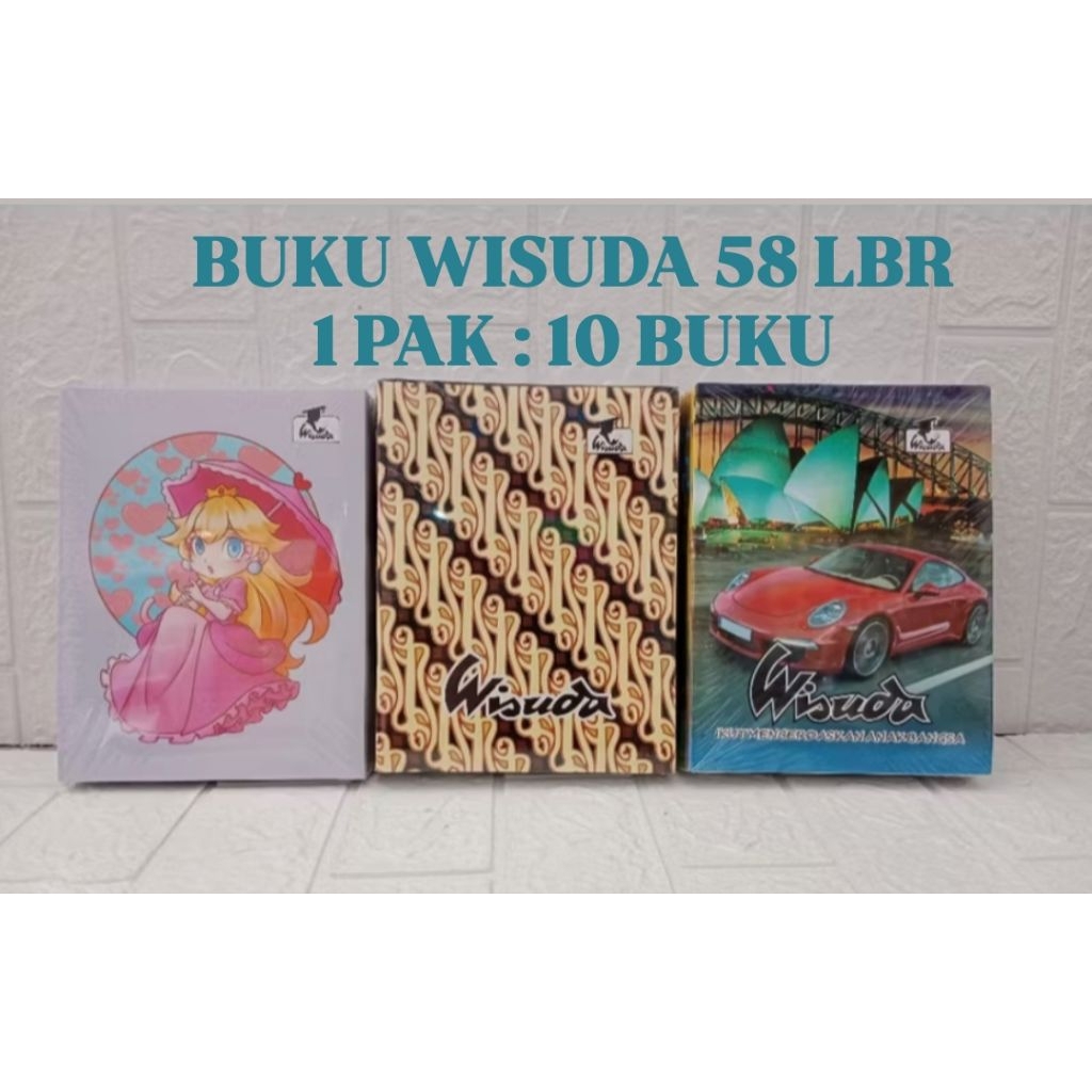 

(1 PAK) Buku Tulis WISUDA 58 Lembar / Buku Tulis Murah