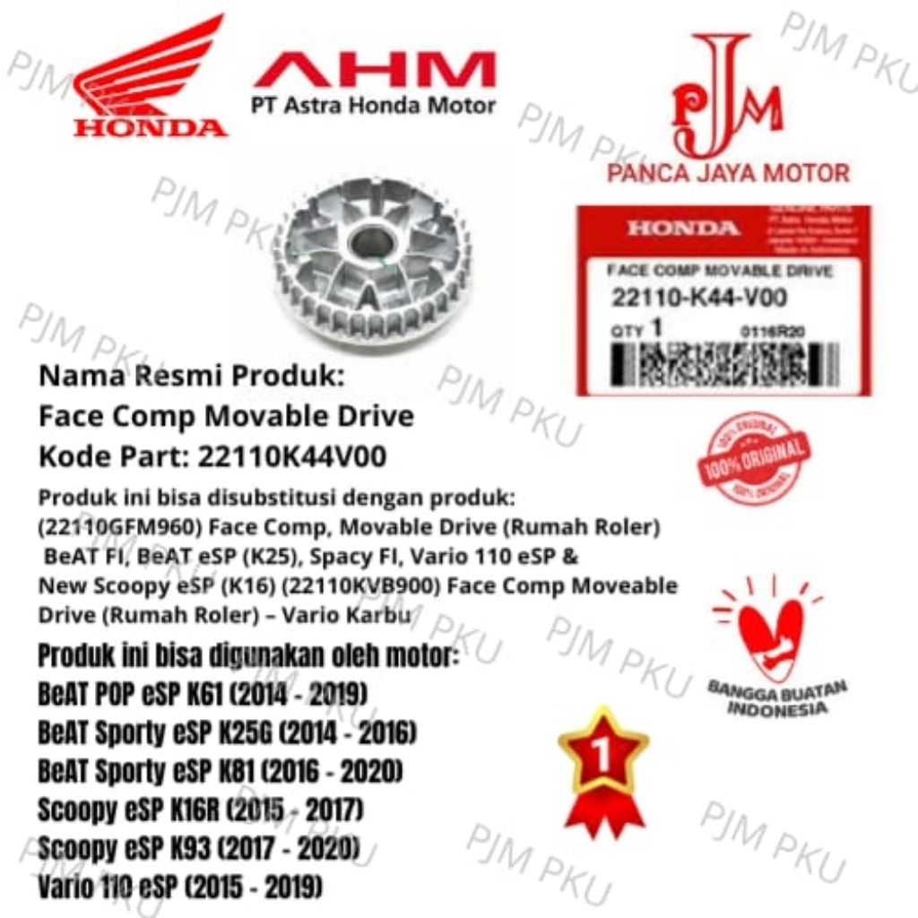 rumah roller honda beat esp k81,beat pop esp,beat sporty