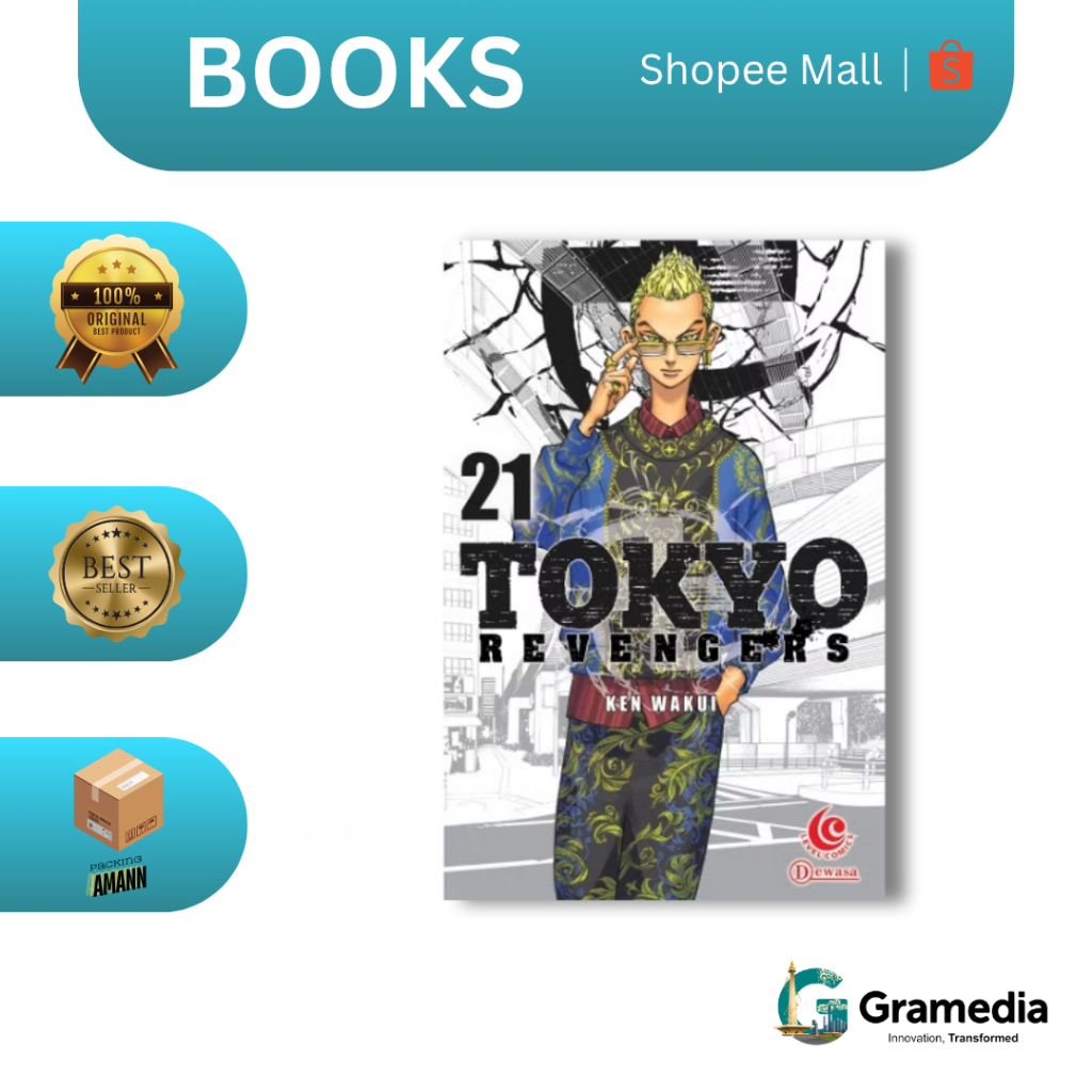 Gramedia MKG - Buku Komik Level Comic: Tokyo Revengers 21 (Ken Wakui)
