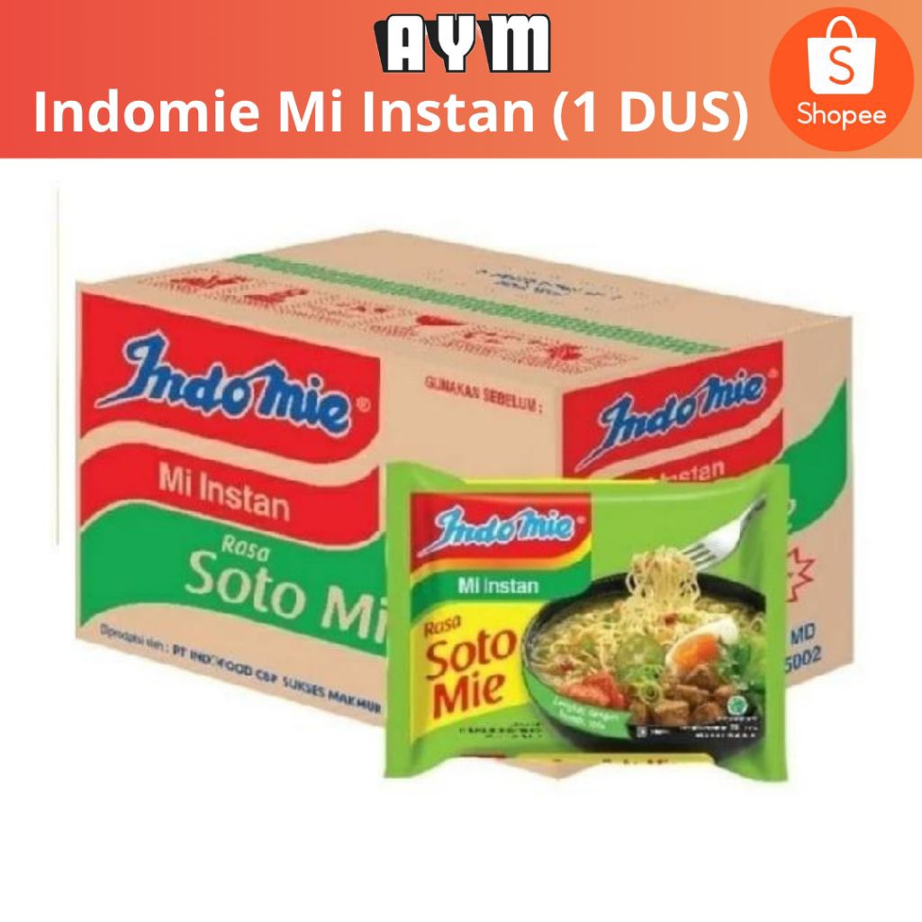 

INDOMIE MIE INSTANT RASA SOTO 70G (1 DUS)