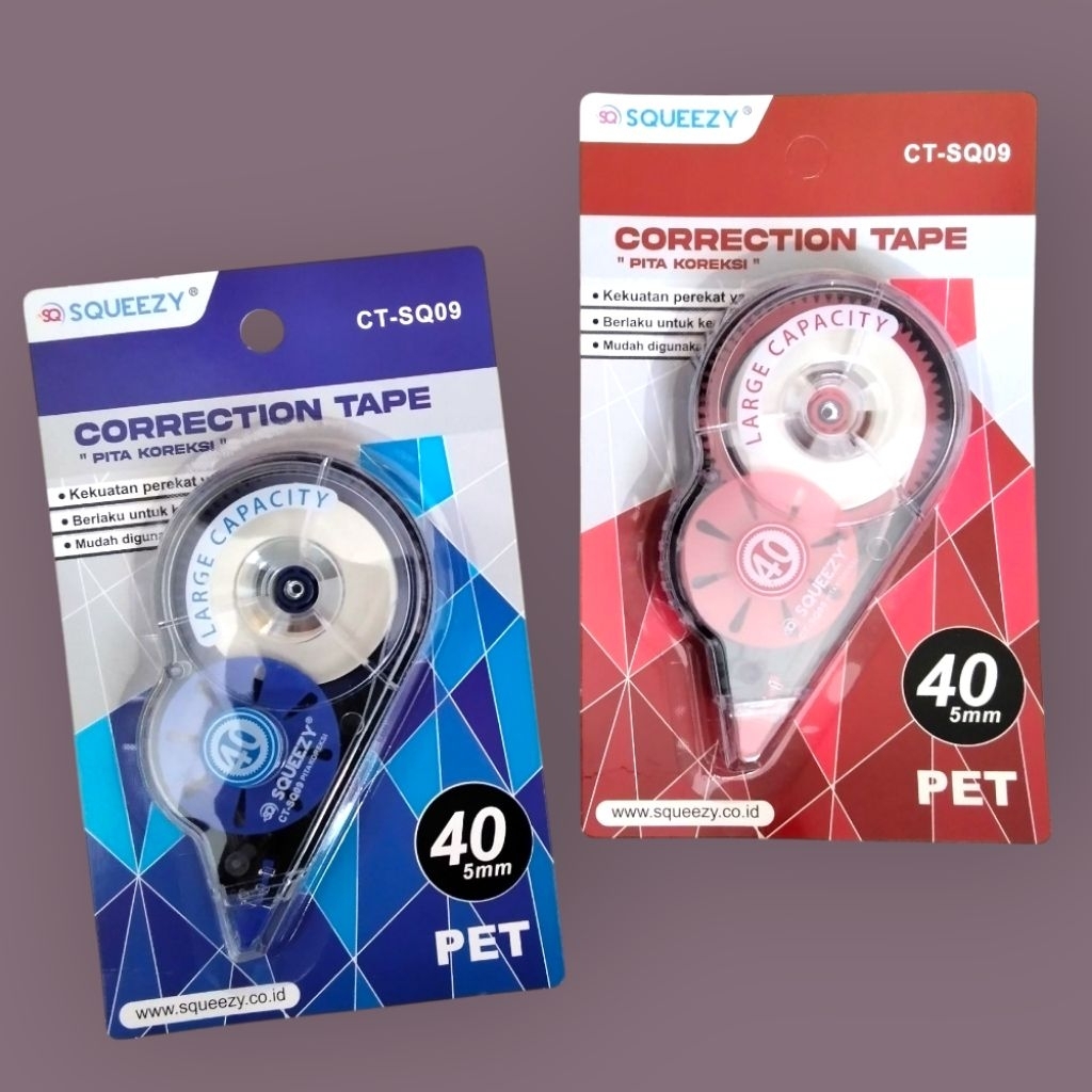 

Tip-ex/Correction Tape Squeezy 40m CT-SQ09