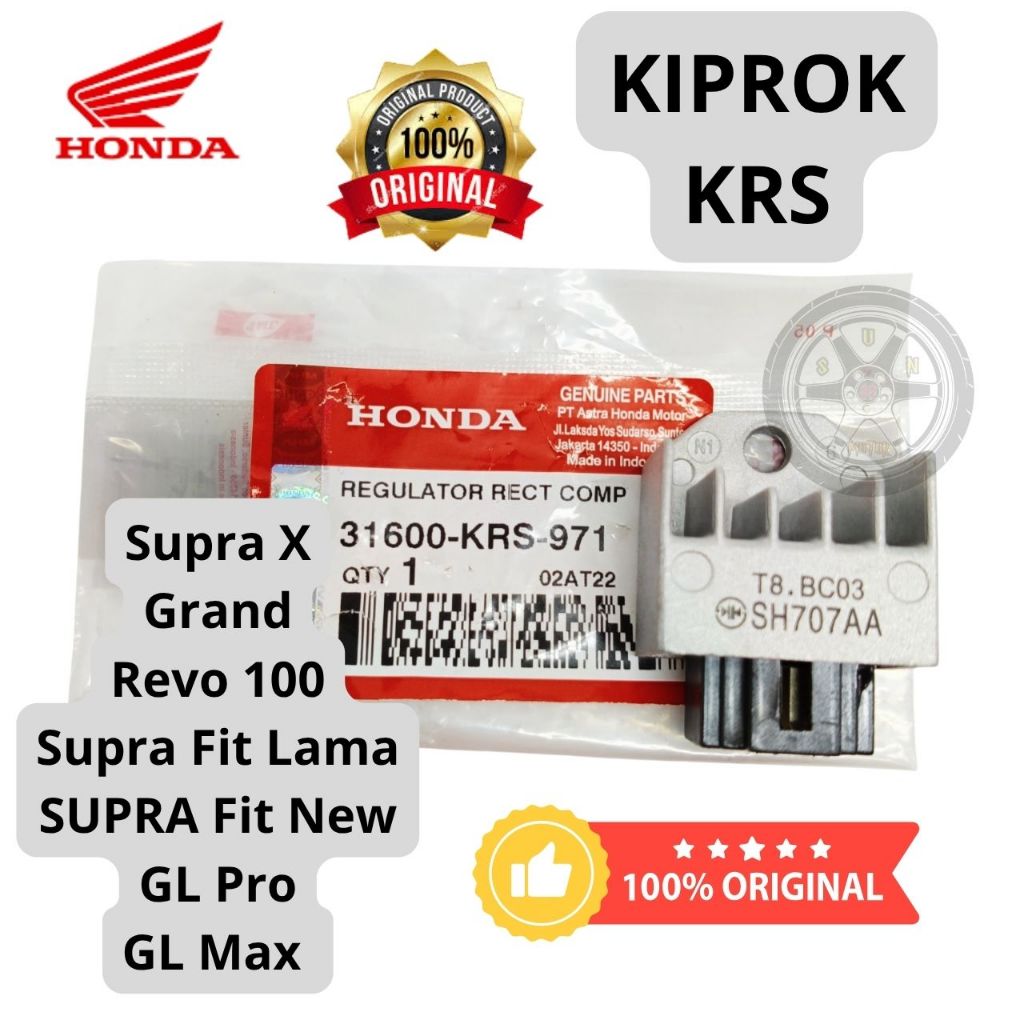 KIPROK KRS ORI 1000% HONDA SUPRA X , GRAND , REVO 100 , SUPRA FIT LAMA, SUPRA FIT NEW , GL PRO , GL 