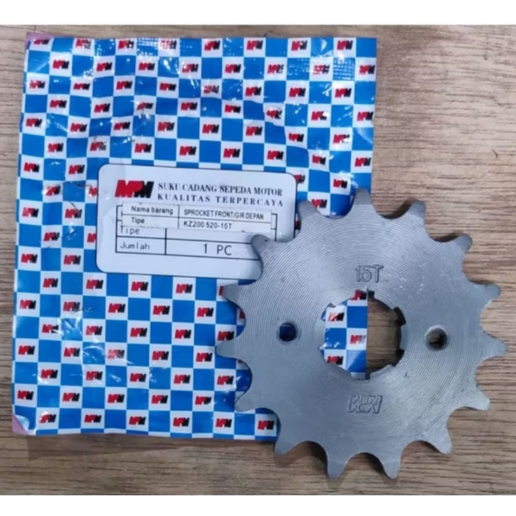gir gear depan kawasaki binter merzy mercy kz200 z200 15t