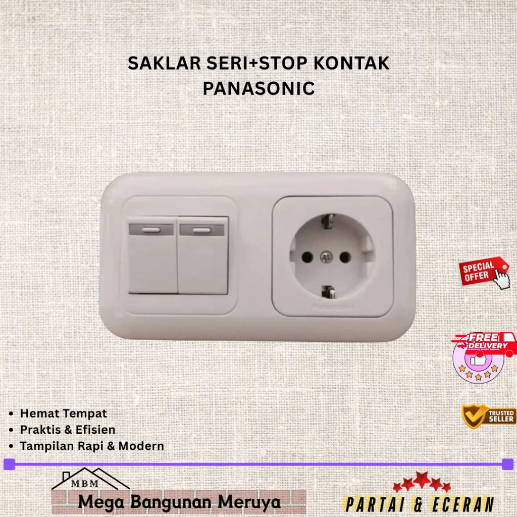 Ib Seri Stop Kontak Panasonic - Inbow Saklar Seri Stop Kontak Panasonic - Inbow Saklar Double Stop K