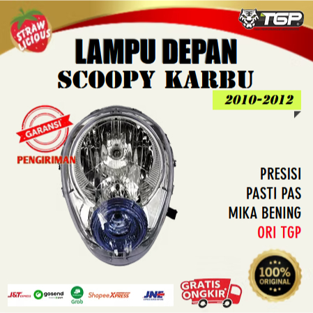 Lampu Depan Reflektor Scoopy Karburator 2010-2012 Motor Honda Variasi Aksesoris TGP