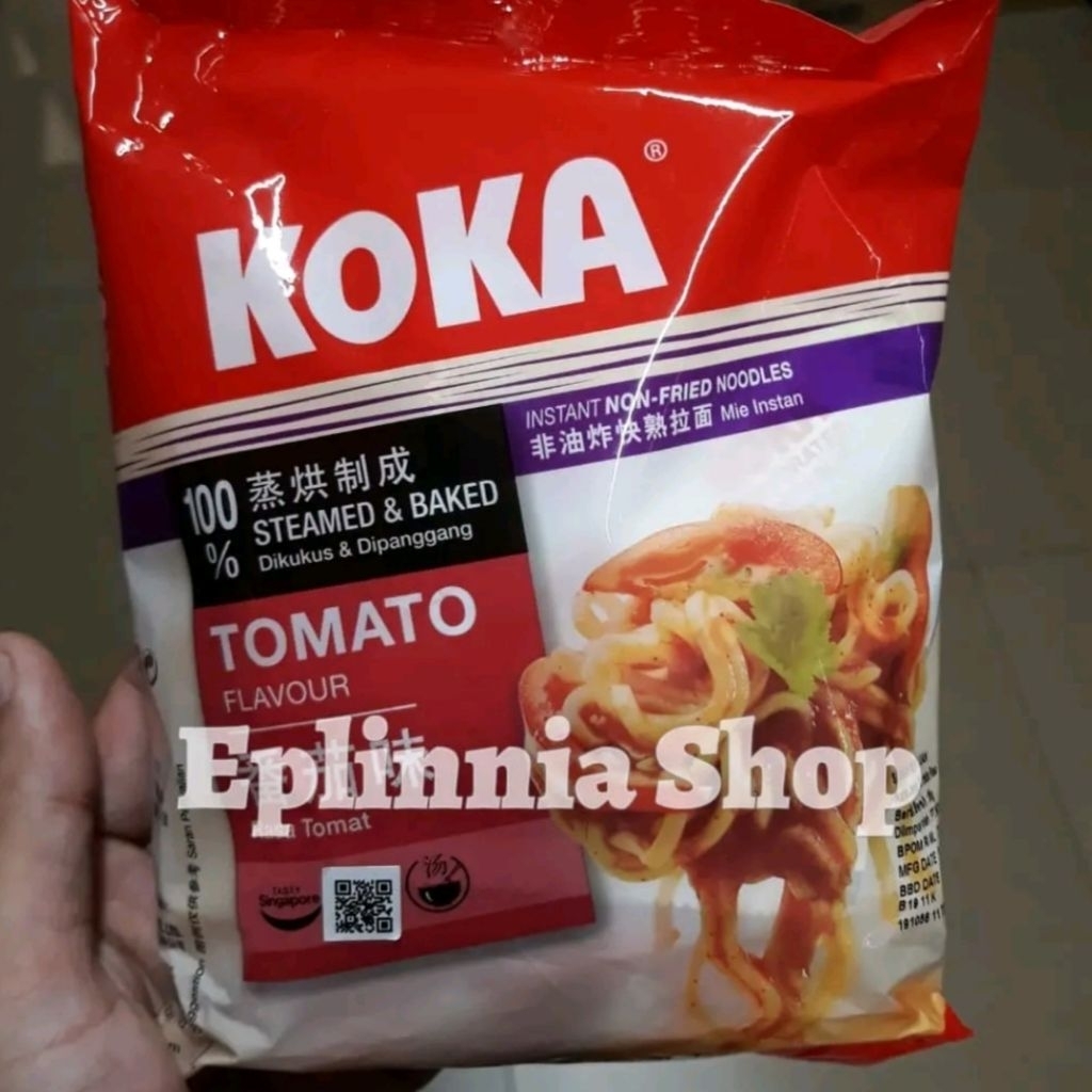

Koka Non Fried Tomato Flavour Instan Noodles 85 gr - Koka Mie Instan