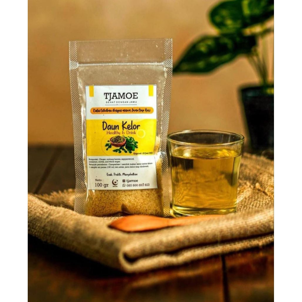 

Serbuk Daun Kelor Tjamoe minuman jamu seduh sehat hipertensi sistem imun
