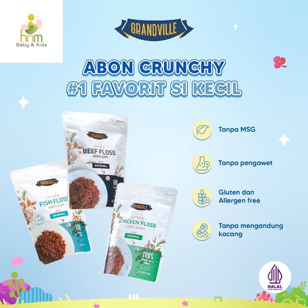 

Grandville Abon Crunchy Single Pack 100gr Abon MPASI 8m+