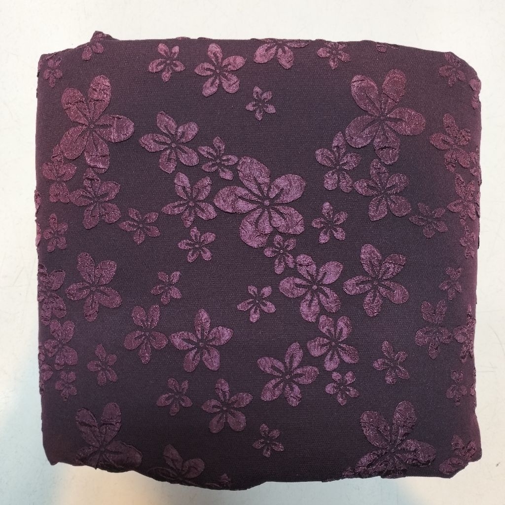 bahan kain fukuro Jacquard emboss premium/Jacquard emboss bunga rose flower blossom