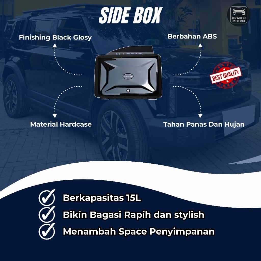 Chery J6 Side Box / Chery J6 Aksesoris / Aksesoris Chery J6 / Modifikasi Chery J6 / Aksesoris Chery 