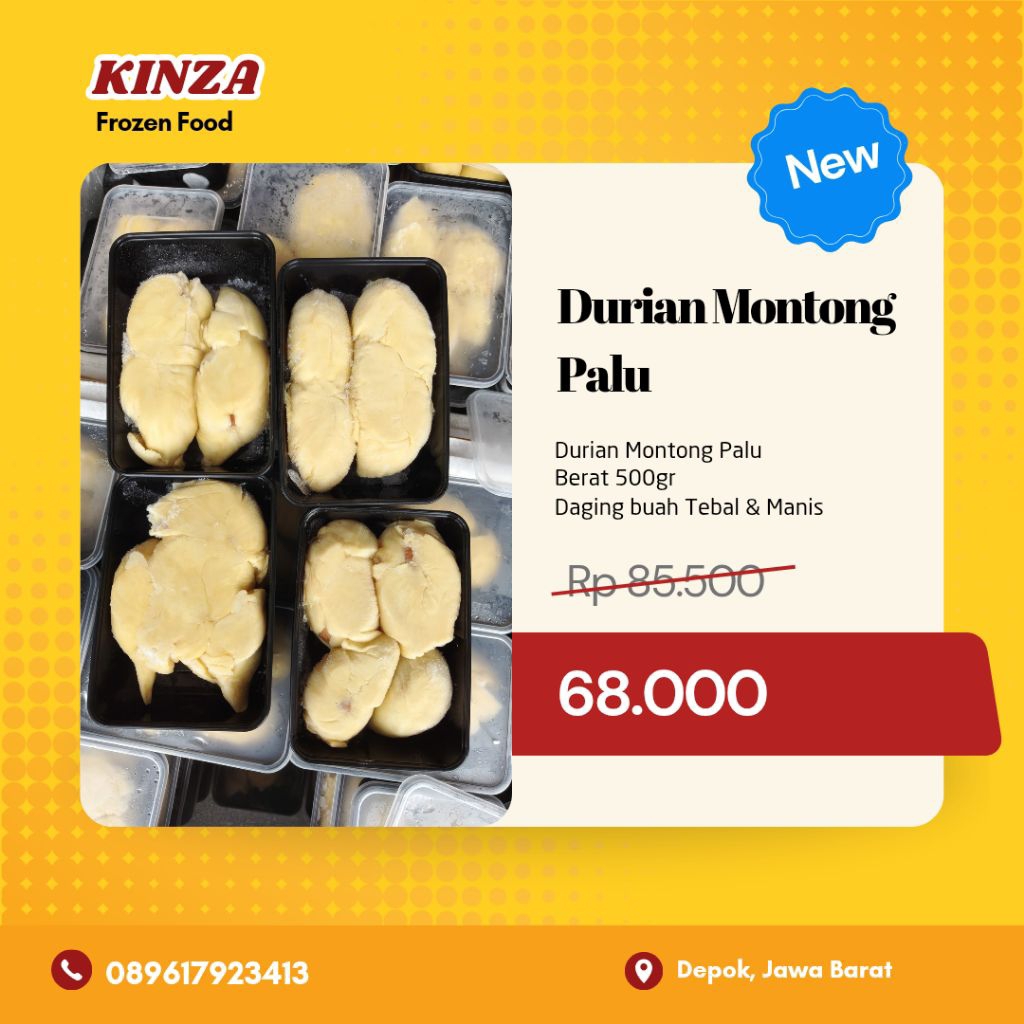 

FLASH SALE!! DURIAN MONTONG PALU | TEBAL & MANIS