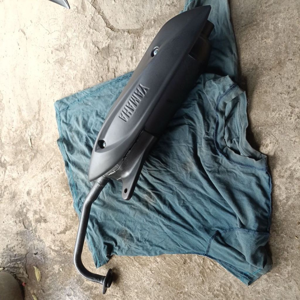 knalpot standar mio smile / mio sporty / mio soul / fino karbu original