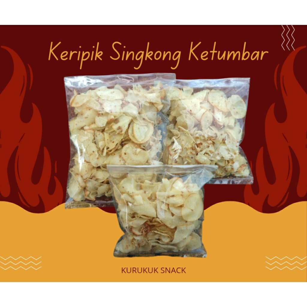 

Keripik Singkong Ketumbar Renyah Gurih Kurukuk Snack 250g