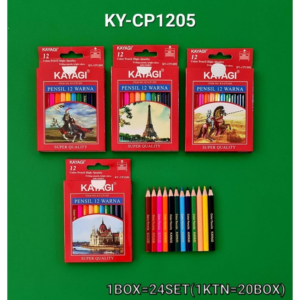 

Pensil Warna Kayagi 12 Warna KY-CP1205 – High Quality - Alat Tulis Kantor/ATK Murah Medan