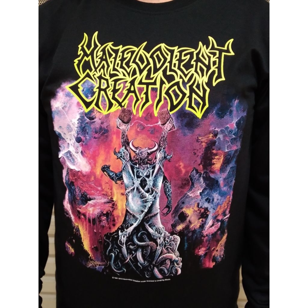 longsleeve band malevolent creation the ten lisensi resmi original