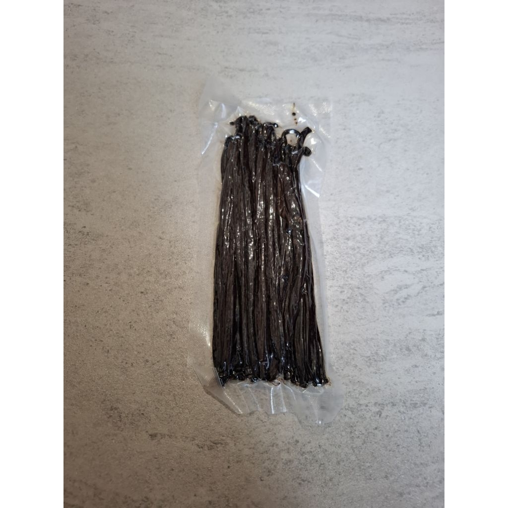 

Tahitian Tahiti Vanilla Bean Pods Biji Vanila GRADE A Gourmet Export Quality 100 grams