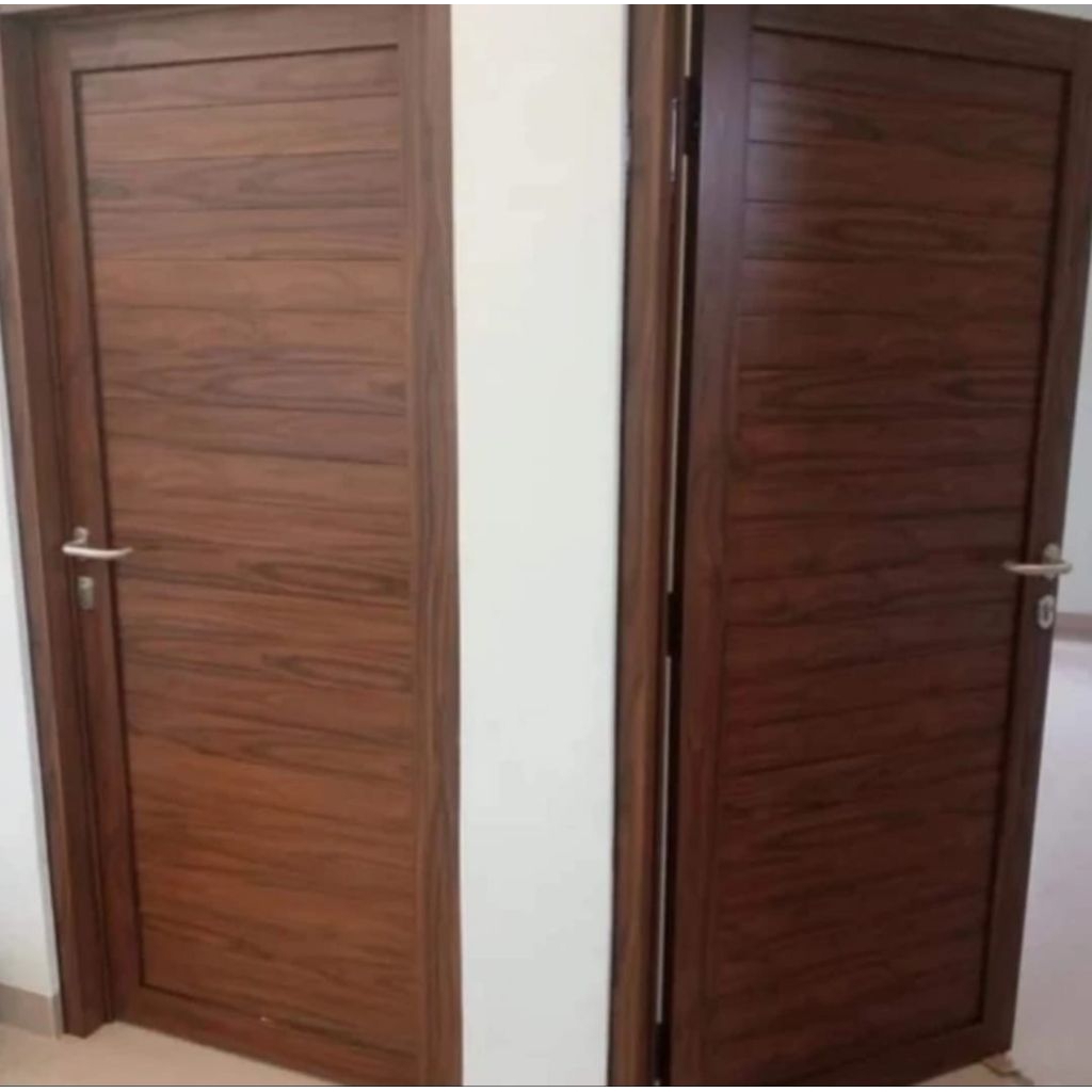 PINTU PANEL ACP MOTIF URAT KAYU