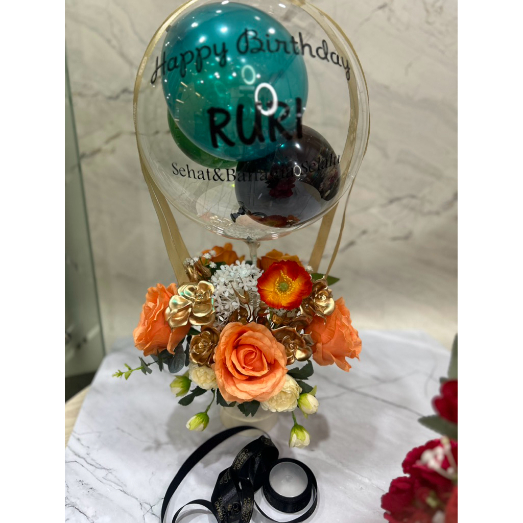 <READY> balon bouquet buket bunga balon grand opening/ wisuda/ ulang tahun