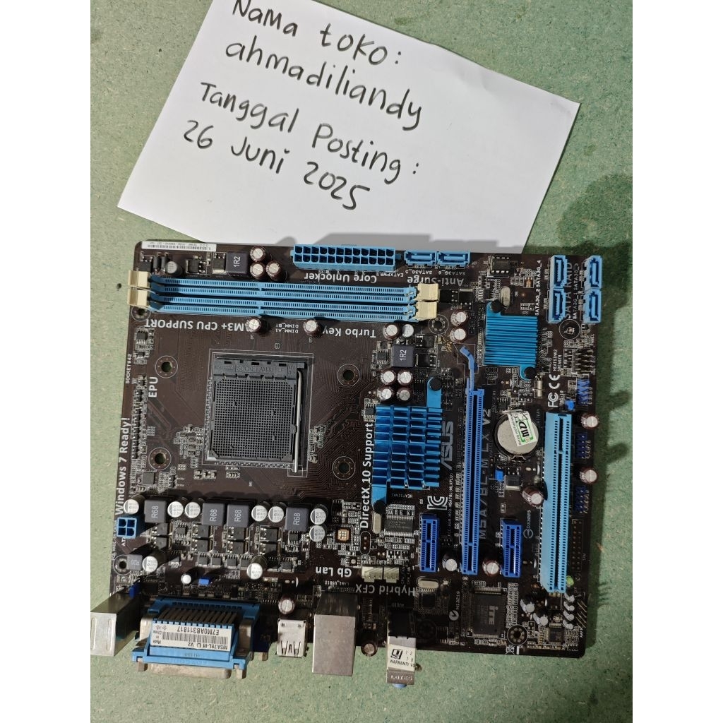 ASUS M5A78L-M LX V2 Motherboard AM3+ DDR3 1866OC  Bekas