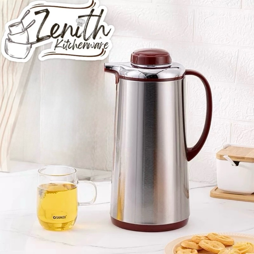 TERMOS AIR PANAS STAINLESS STEEL PICASSO/ VACUUM FLASK/ TERMOS TUANG STAINLESS STEEL TABUNG KACA