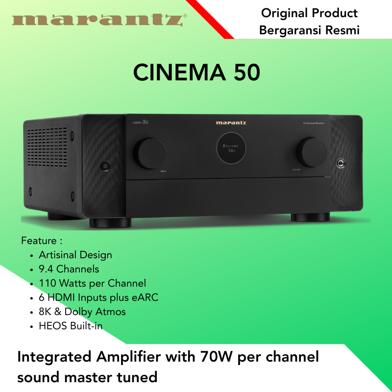 Marantz Cinema50 Cinema 50 9.4 Dolby Atmos AV Receiver amplifier