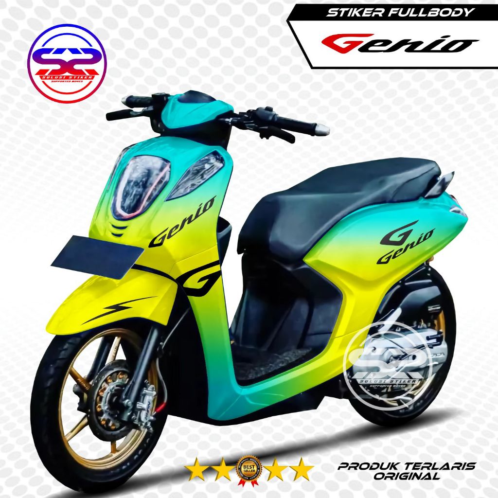 (COD) TERBARU Sticker Decal Full Body Motor Honda Genio 2019 2020 2021 2022 2023 2024 Sticker Genio 