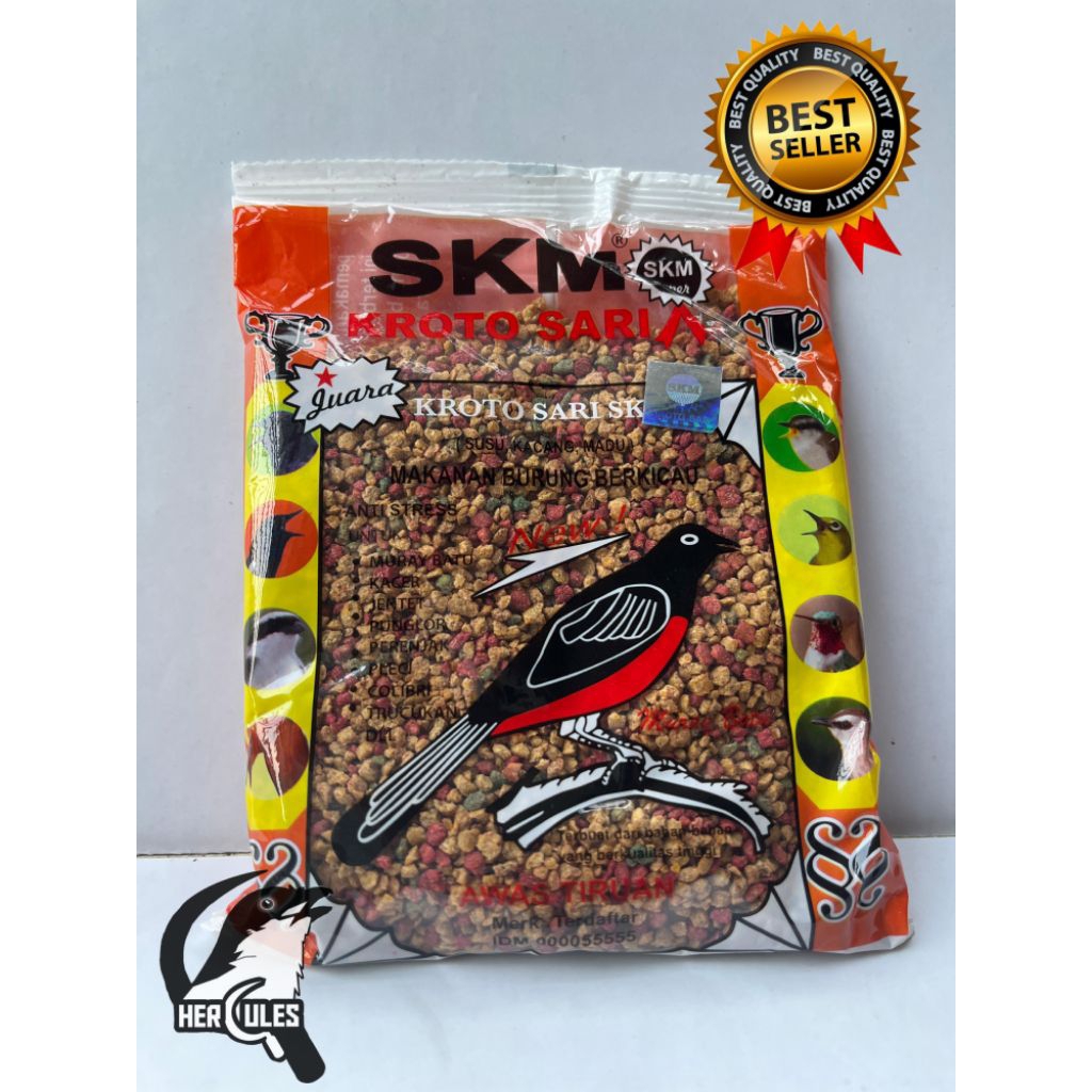 SKM KROTO SARI PAKAN VOER PUR KASAR MAKANAN BURUNG CENDET MURAI SKM