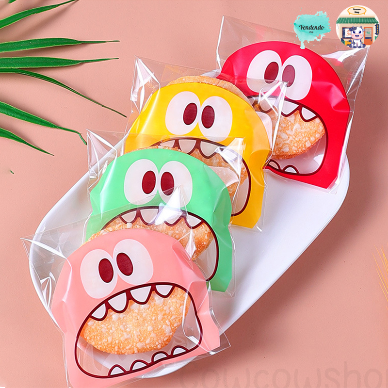 

(100 Pcs) Plastik Cookies Monster / Plastik kue OPP / Plastik Kemasan