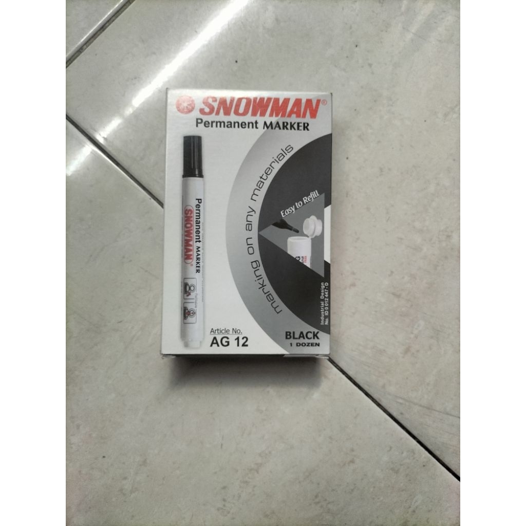 

(1pcs) SPIDOL PERMANEN SNOWMAN