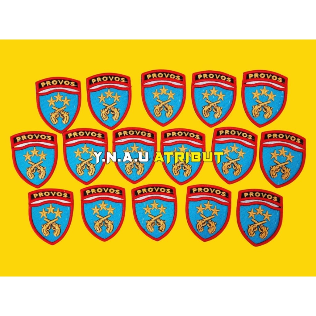 Atribut Polri Bet lengan Provos Polri Bordir 3D Exclusive