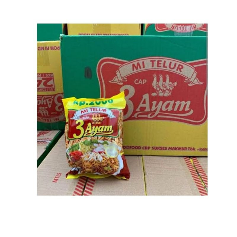 

mie telur 3 ayam Dus isi 24pc