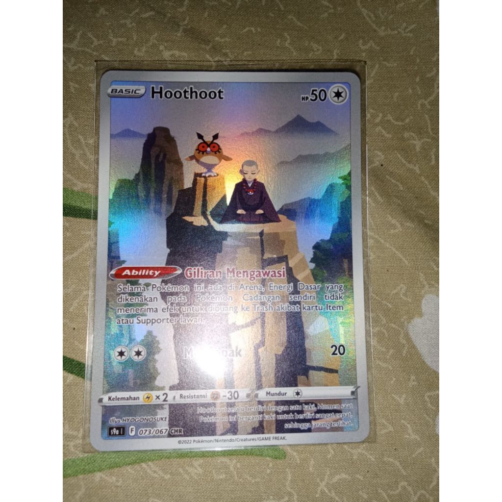 Kartu Pokemon Hoothoot CHR Ori Bahasa Indonesia