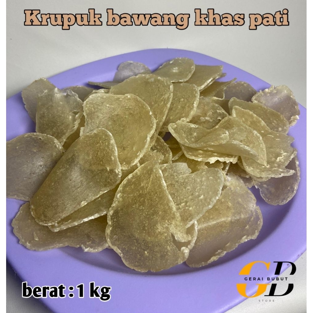 

krupuk bawang khas juwana 1kg mentah