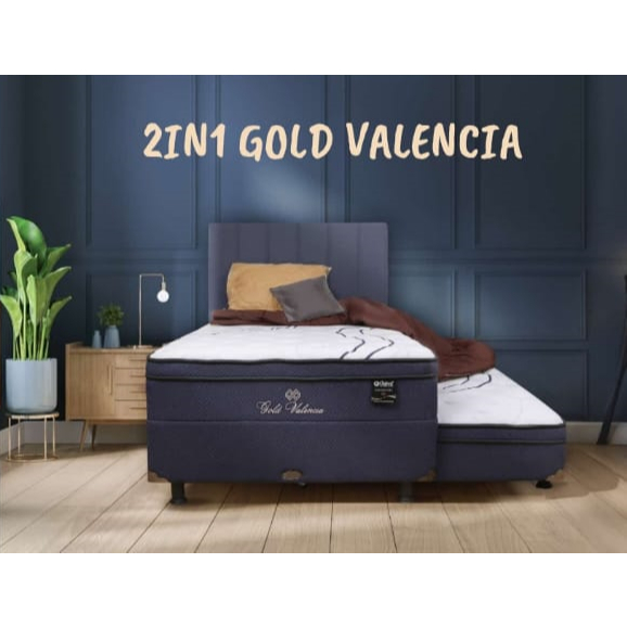 Kasur Springbed 2in1 GOLD VALENCIA CENTRAL SPRING BED