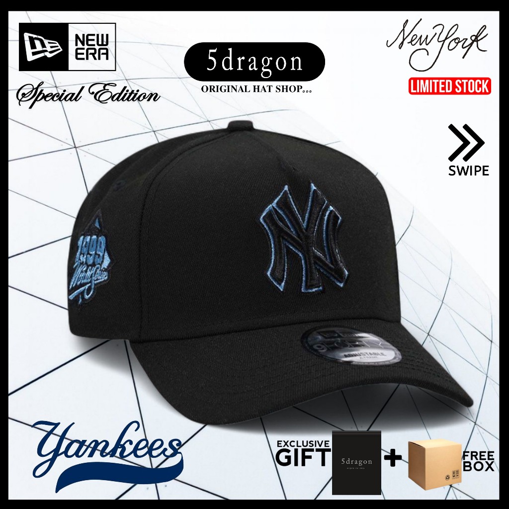 TOPI NEW ERA ORIGINAL AFRAME NEW YORK YANKEES WORLD SERIES BLACK SKY