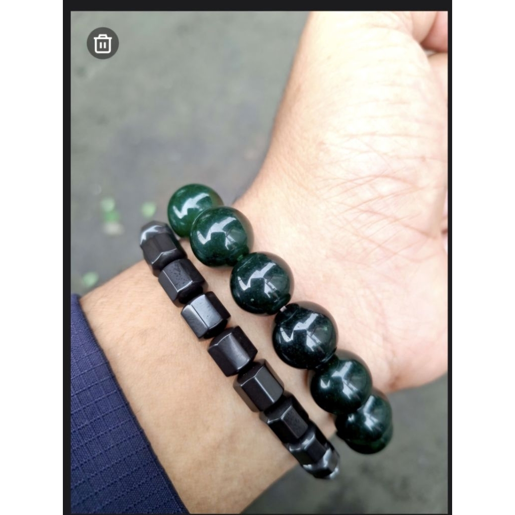 Gelang Terapi Kesehatan Blackjade Model AZHIKRA Melancarkan Peredaran Darah Mengobati Segala Macam P