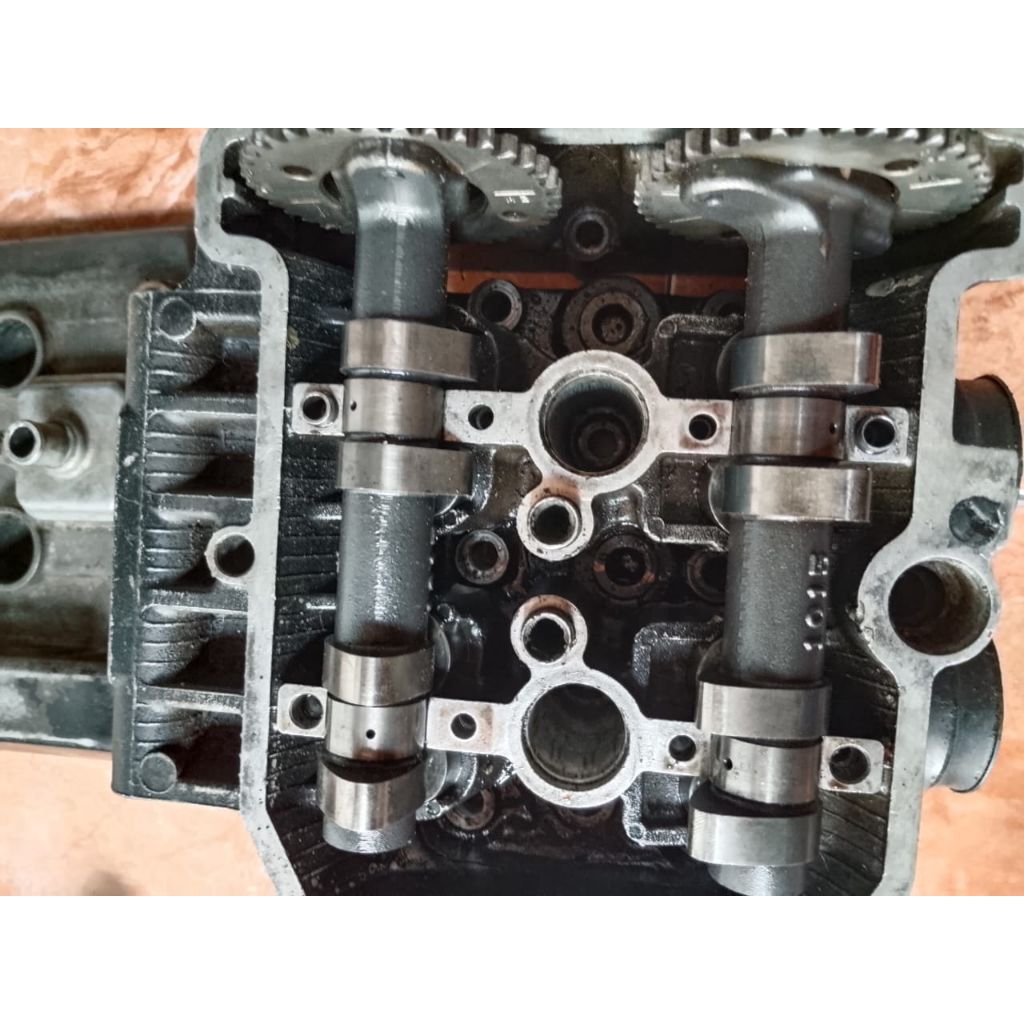 blok head cylinder cup cylinder head atas ninja 250fi old original copotan