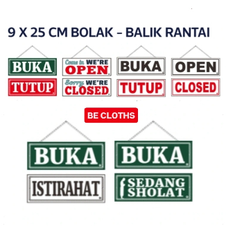 

Acrylic Sign Label Open Close Buka Tutup Istirahat Sedang Sholat Bolak Balik Rantai 9 x 25 Cm ( 2 sisi + Rantai + Kop Kaca ) - Akrilik Sign Label Siap Pakai
