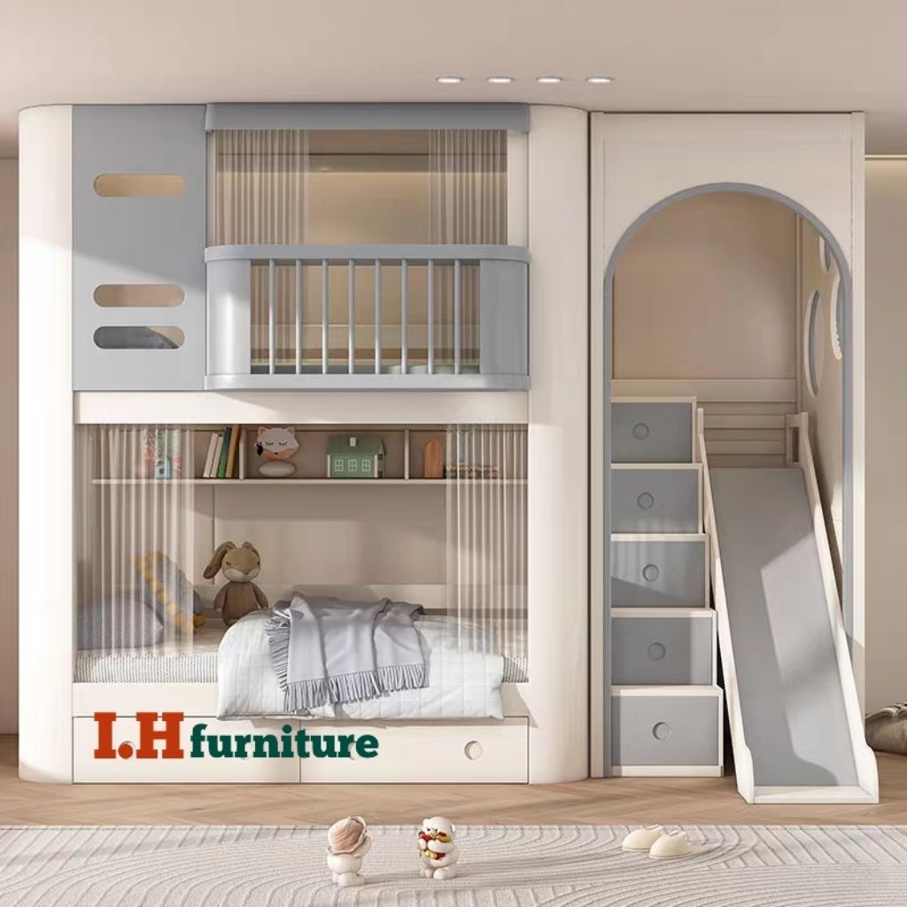 Tempat tidur anak perempuan laki-laki , tempat tidur anak minimalis , tempat tidur anak kekinian