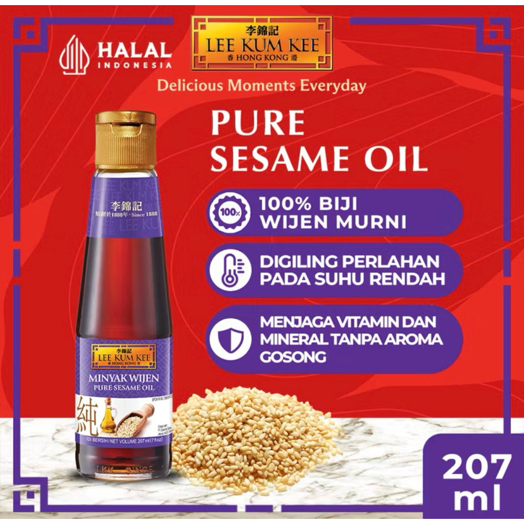 

LEE KUM KEE Minyak Wijen Murni Pure Sesame Oil 207 ml