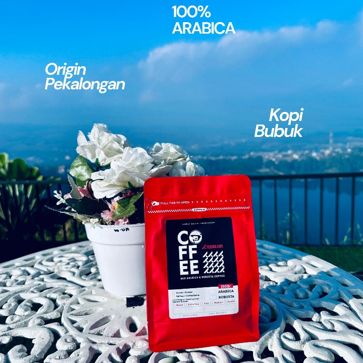 

TEBING KIRI 1 kg KOPI BUBUK 100% ARABICA PREMIUM ASLI PEKALONGAN MEDIUM ROAST