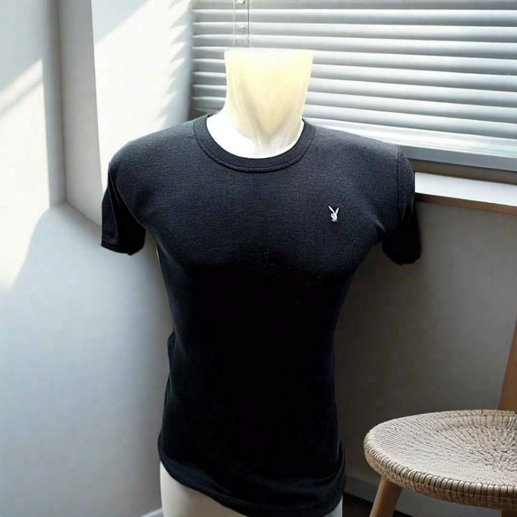 Playboy Kaos Dalam Pria Oblong Dewasa Jumbo Santai Katun Premium Nyaman