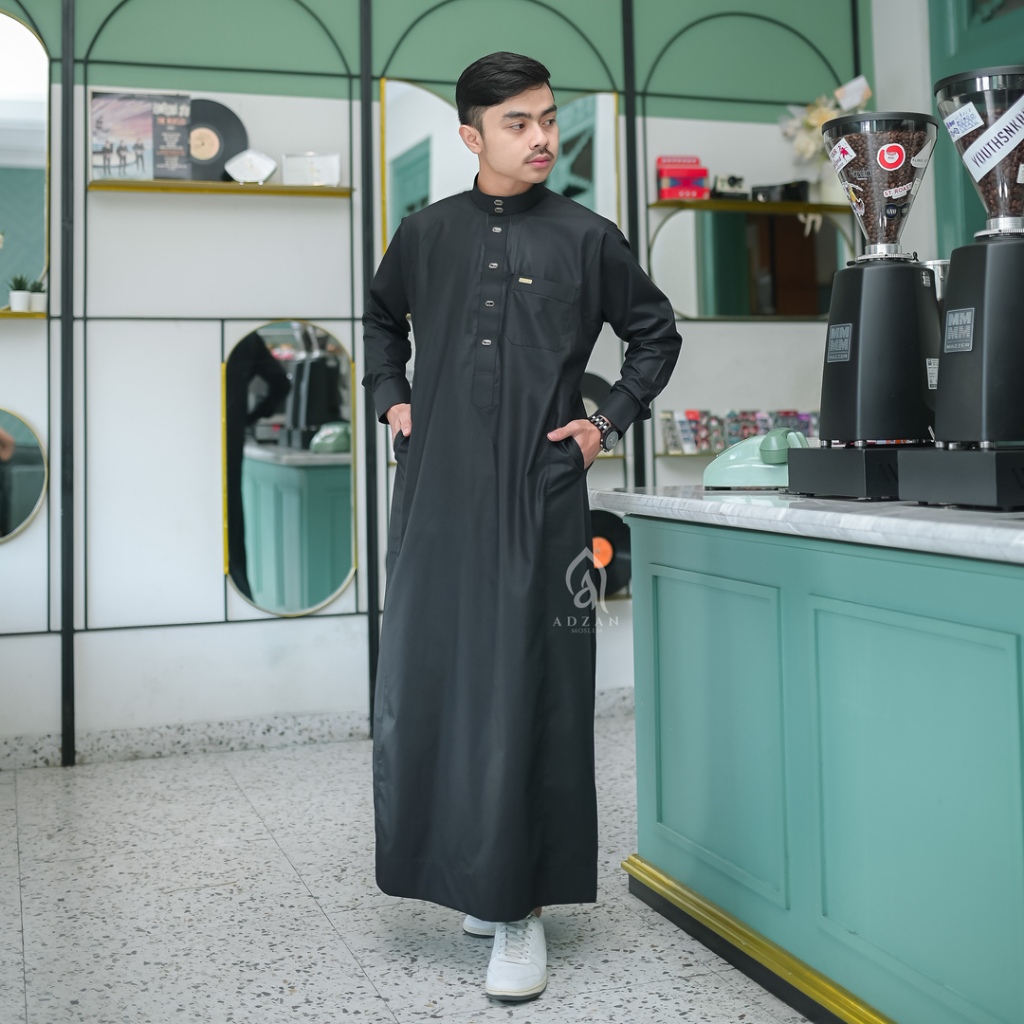 Bju Leberan Koko Jubah Muslim Gamiss Cowok Lebaran Gamis Pria Cowo Jubah Cowok Terbaru 2026 Kokoh La
