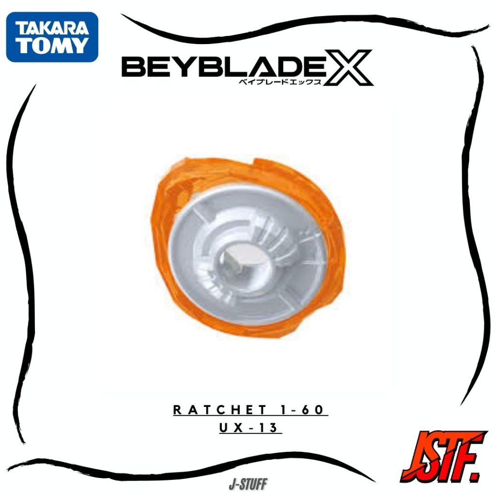 UX-13 Ratchet 1-60 / Beyblade X Original Takara Tomy
